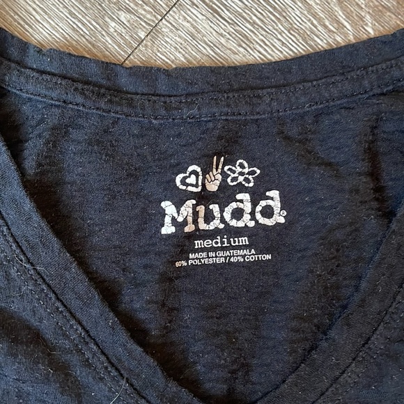 Mudd Black Moonlit Tree Graphic Tee Y2K vintage size medium - Picture 3 of 5